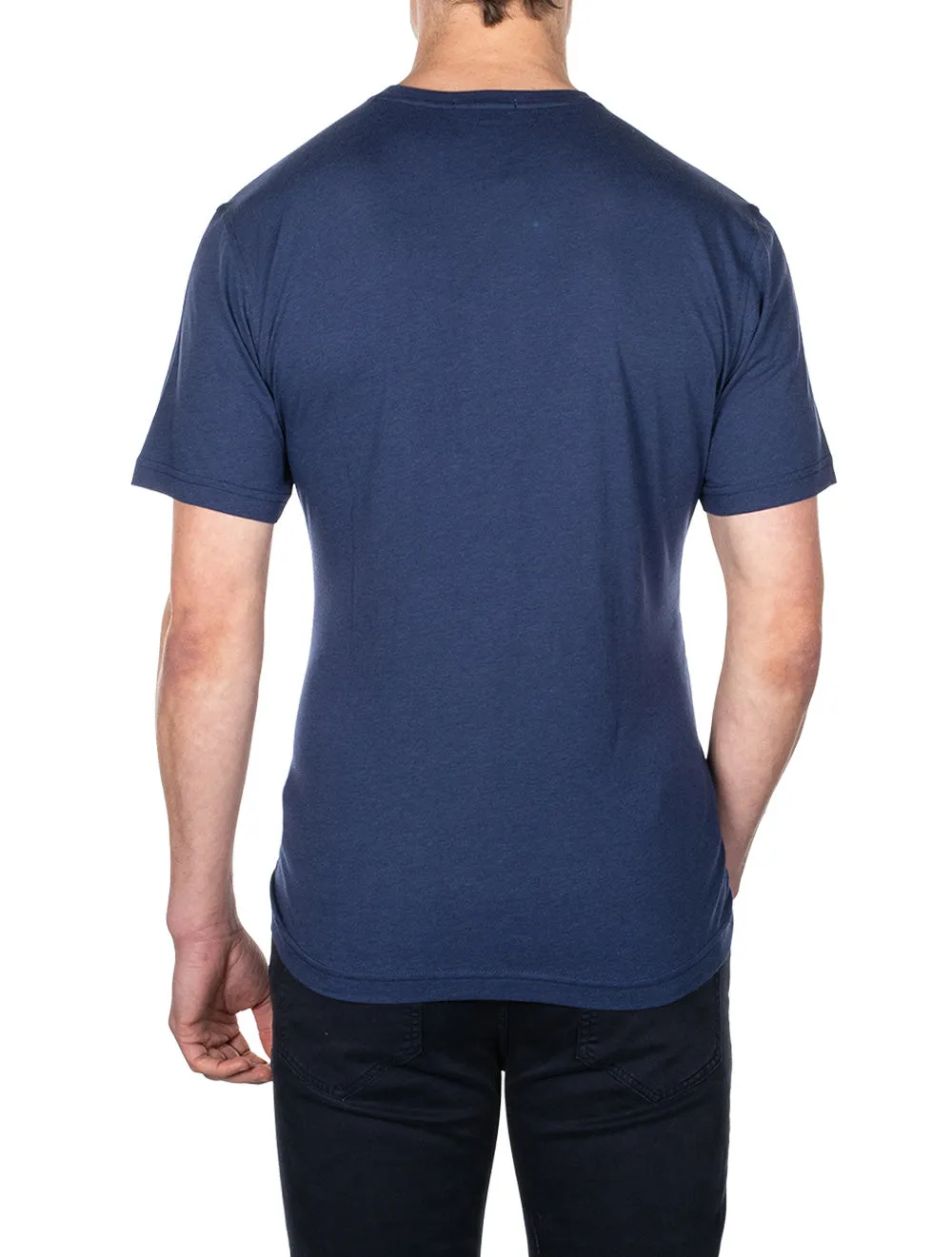 Sommerweiches Pocket T-Shirt Atlantikblau