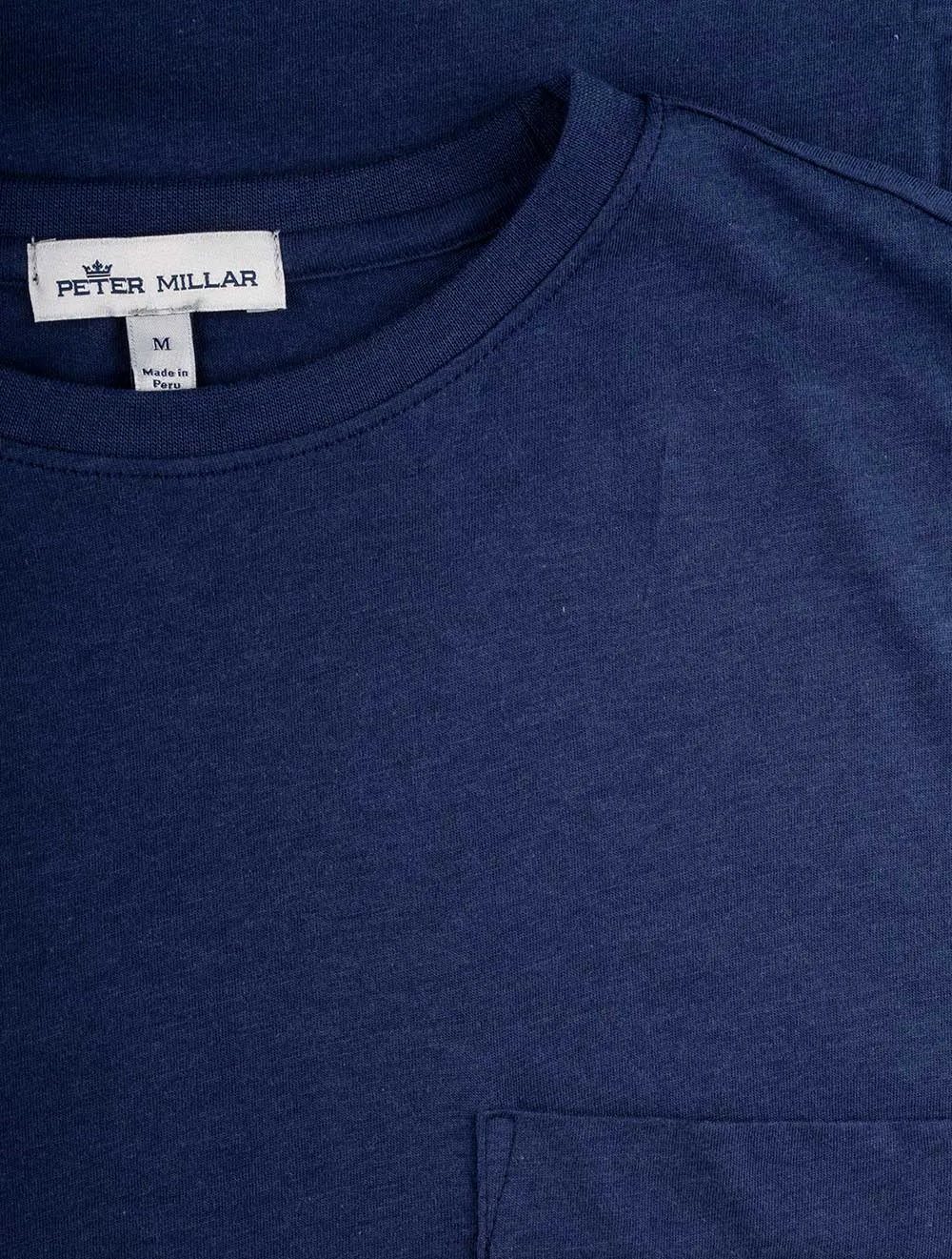 Sommerweiches Pocket T-Shirt Atlantikblau