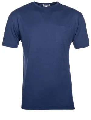 Sommerweiches Pocket T-Shirt Atlantikblau