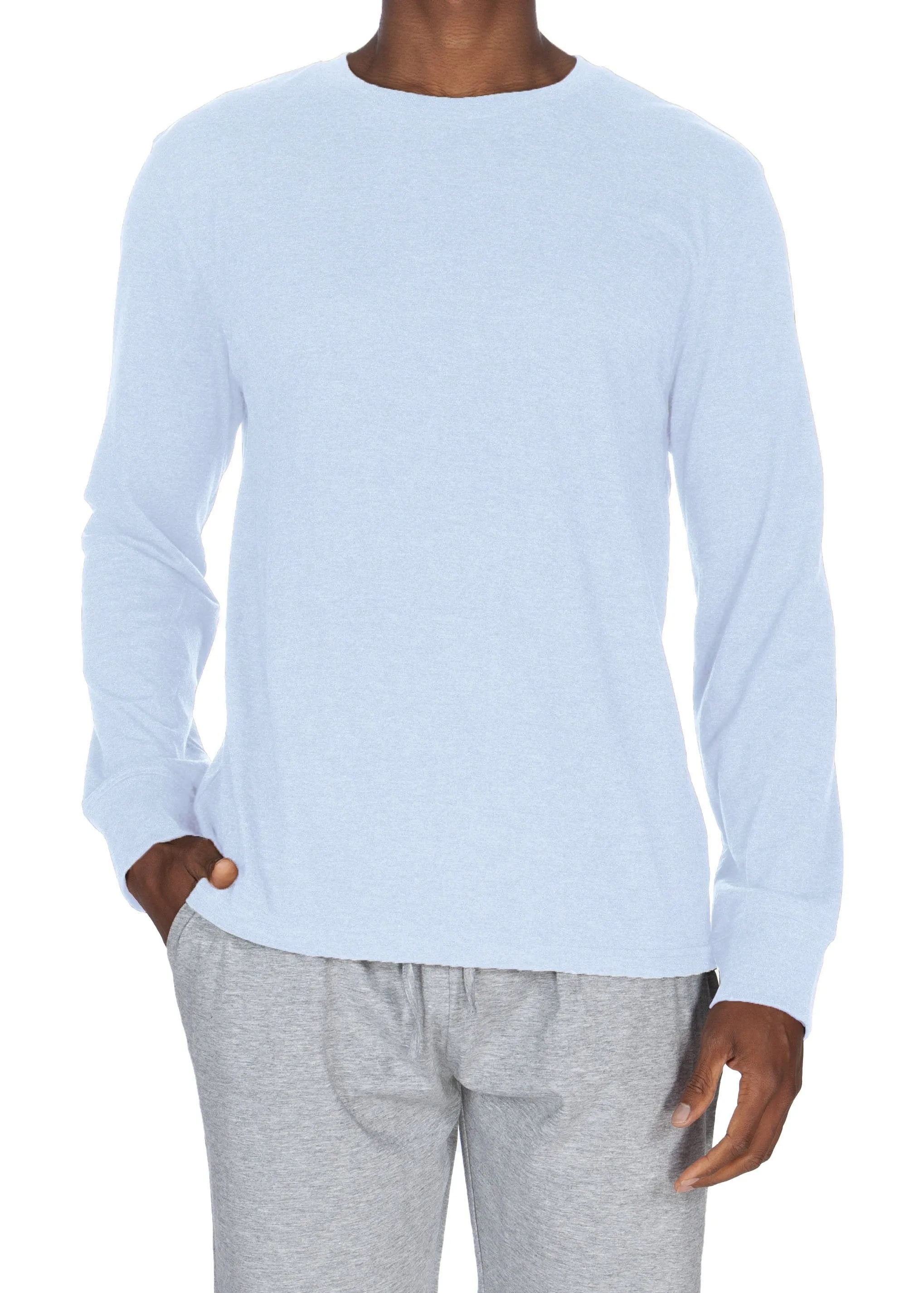 Superweicher Langarm-Rundhals-T-Shirt