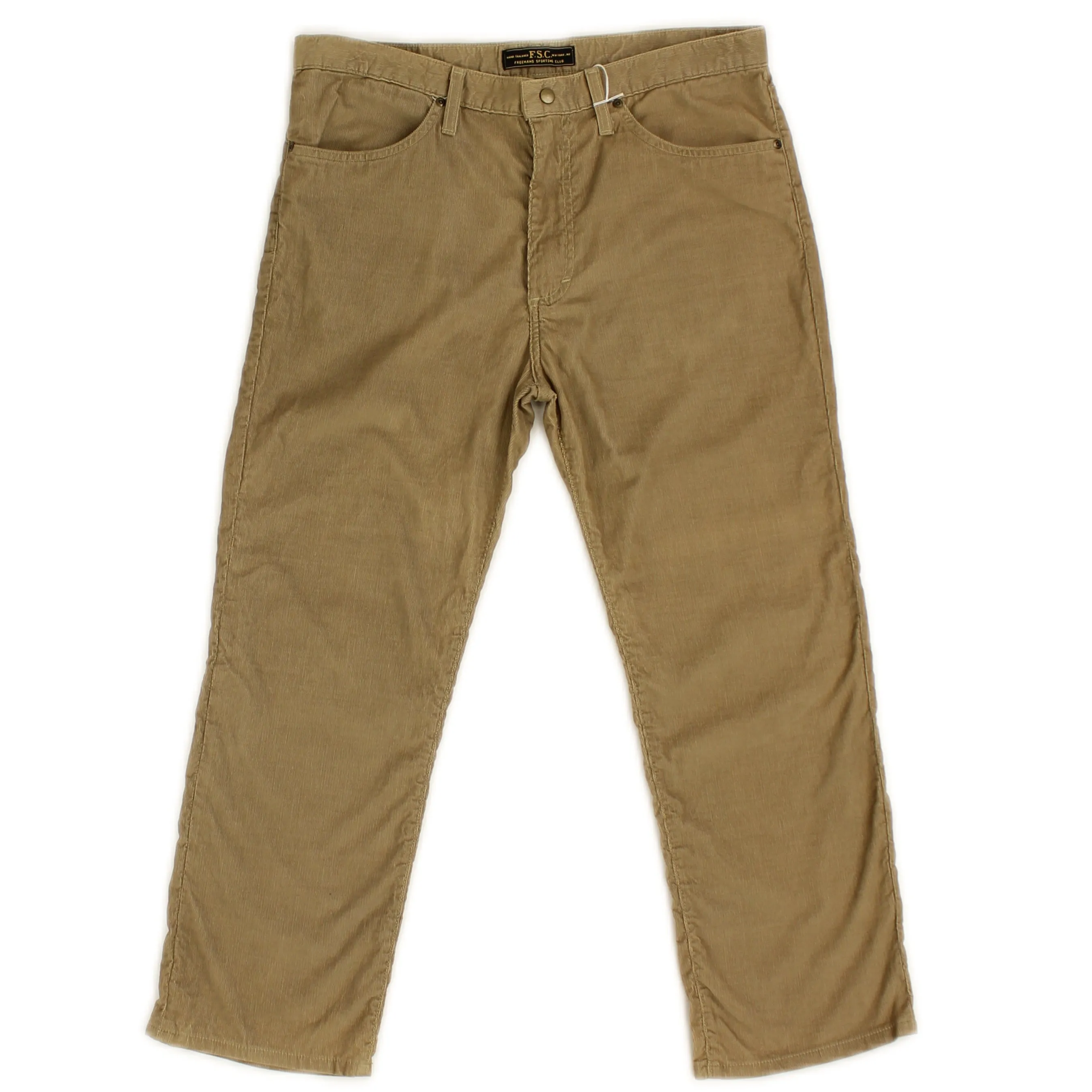 Braune Baumwoll-Cord-Jeans
