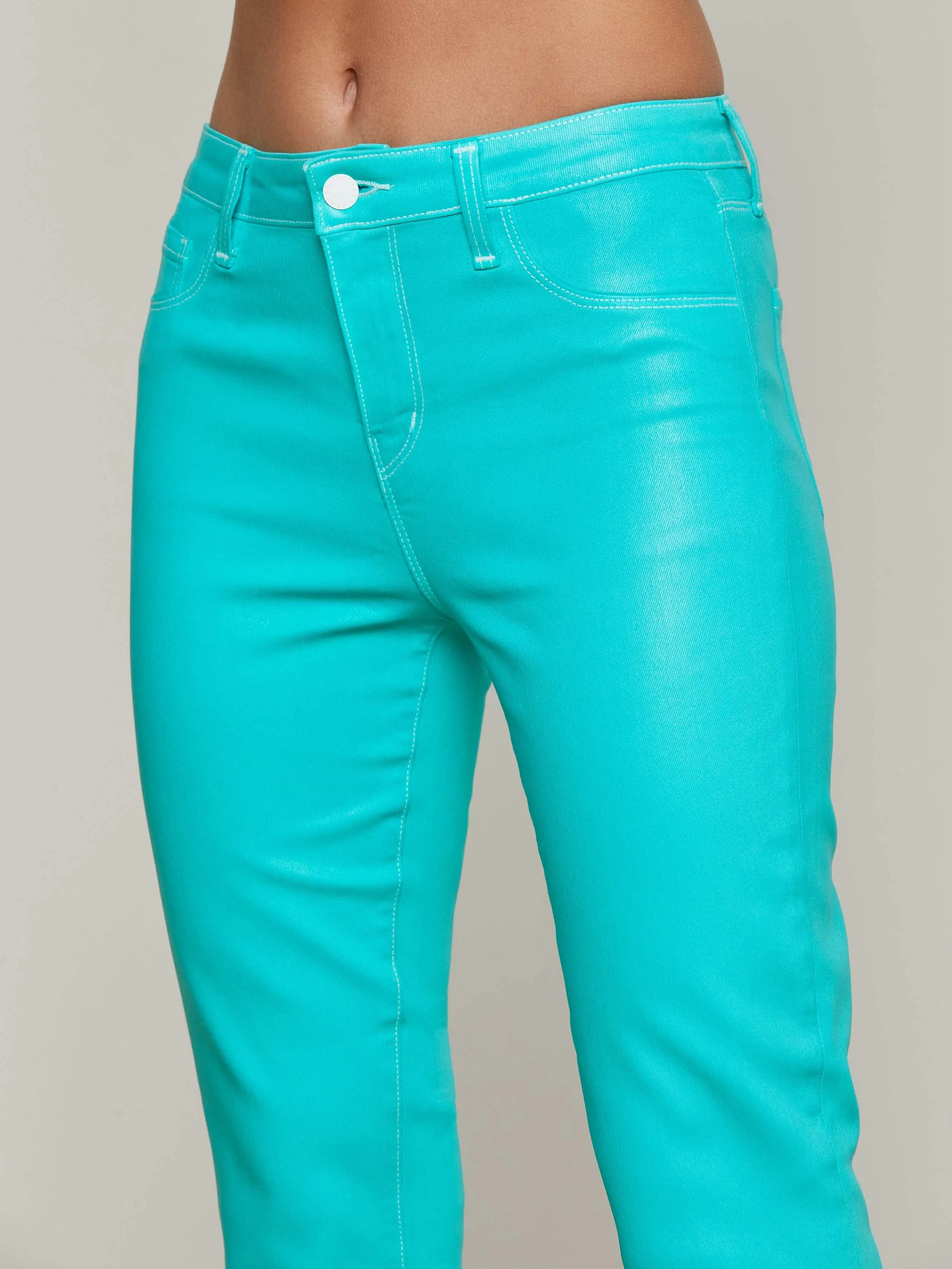 Tati Bootcut-Jeans mit Beschichtung