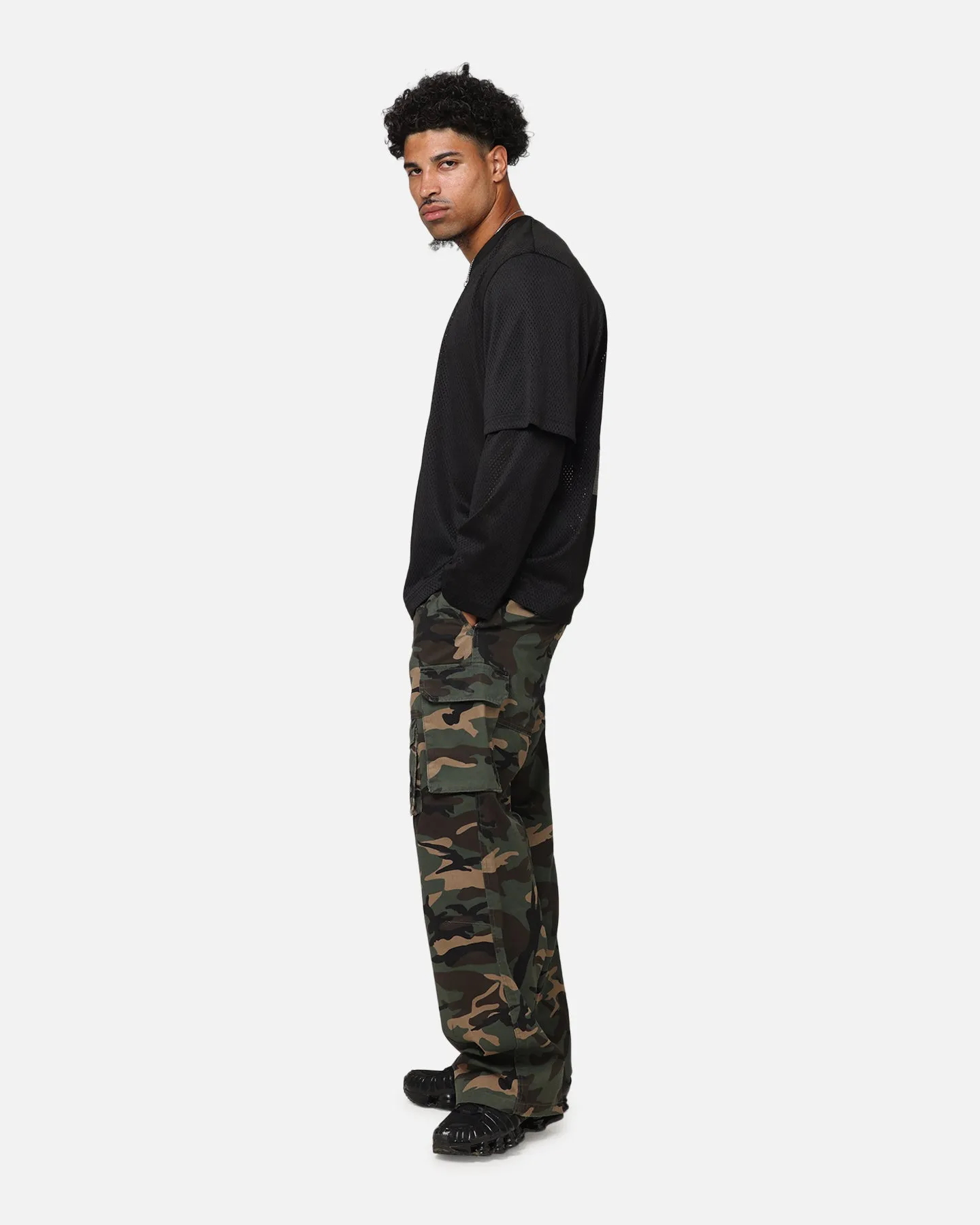 Die Anti Order Artillery Baggy Cargo Hose  Woodland Tarnung
