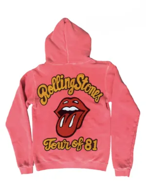 The Rolling Stones Zip Fleece, Cherry Kleidung_madeworn