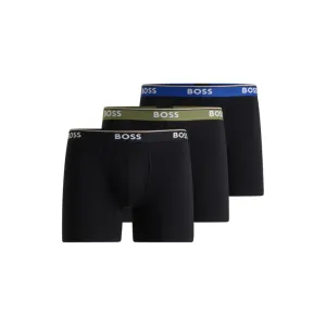 Dreierpack dehnbare Baumwoll-Boxershorts