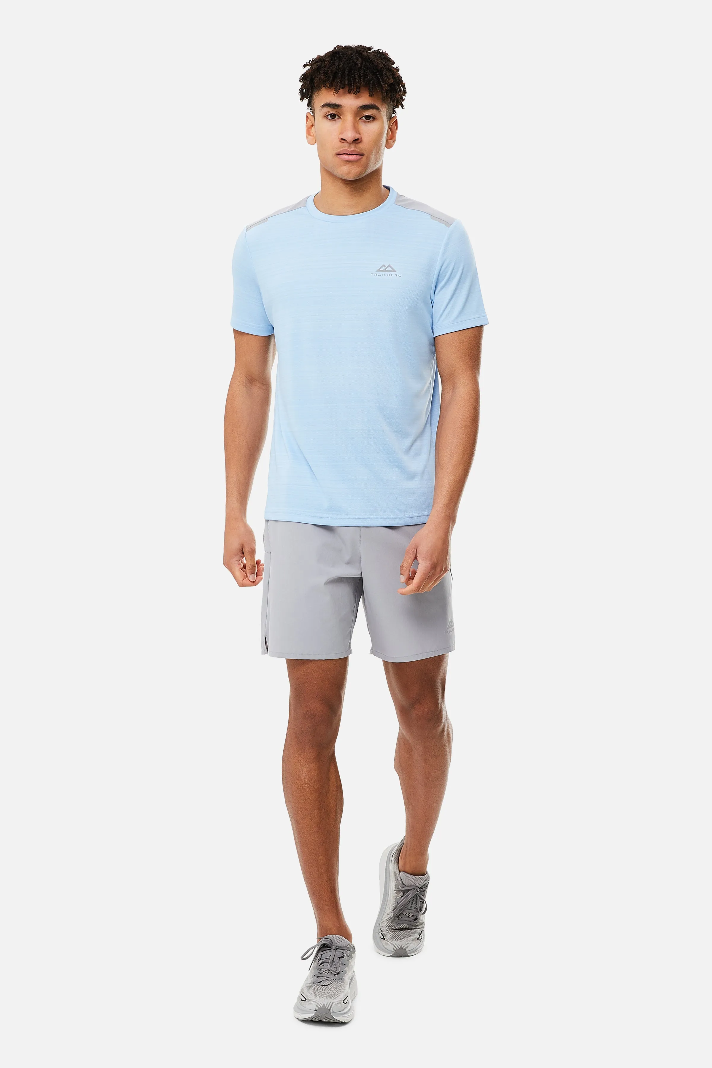 Trailberg Cloud SS24 Short - Himmelblau / Grau