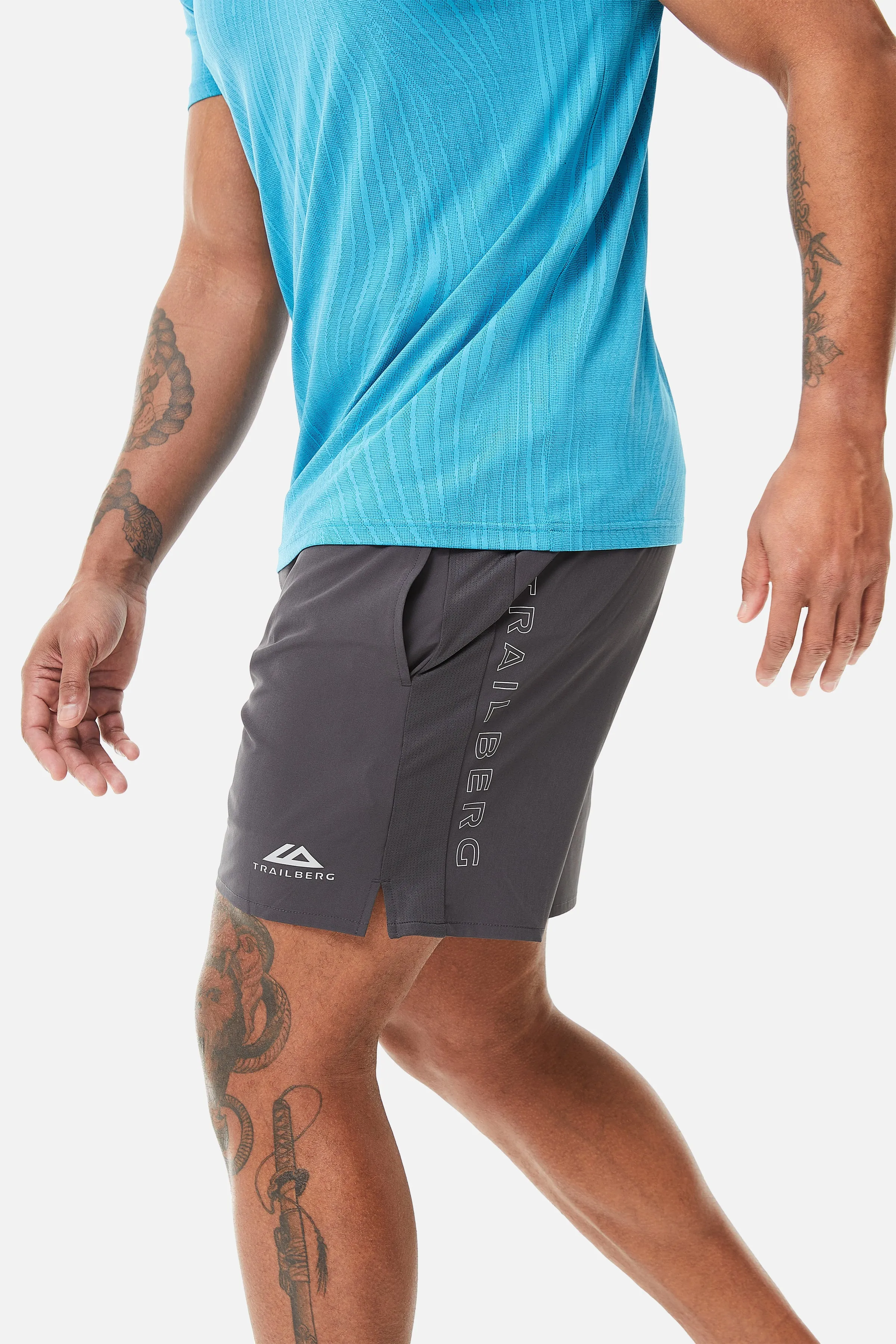 Trailberg Vertex Jacquard Short - Schwarz Auster
