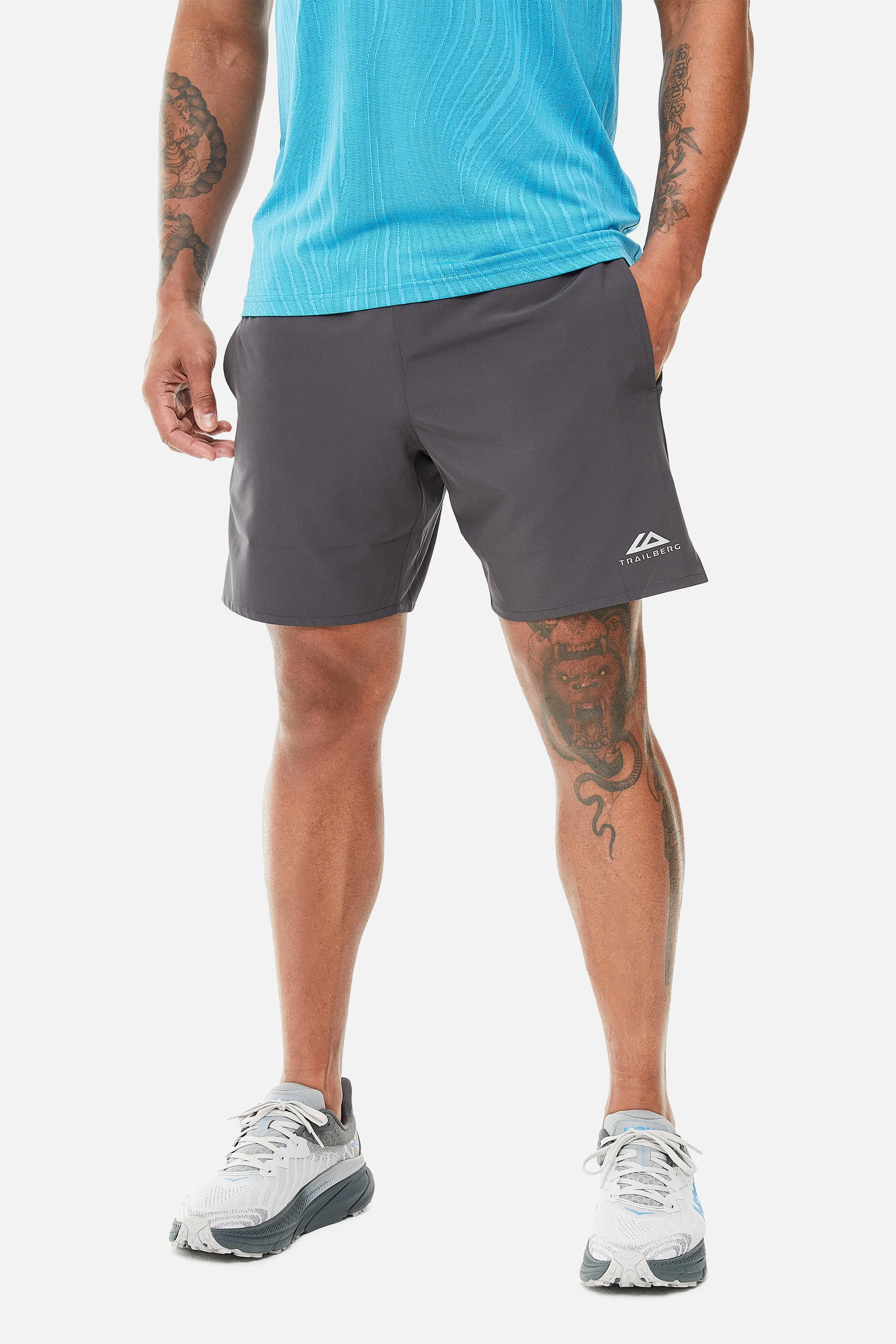 Trailberg Vertex Jacquard Short - Schwarz Auster