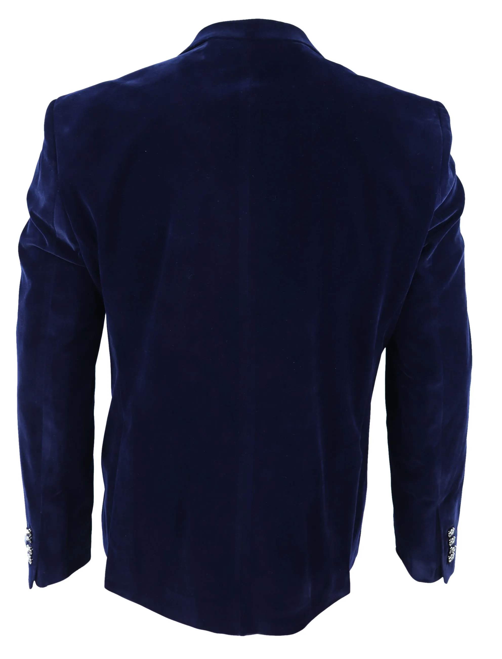 Samt 1-Knopf Jackett Smoking Blazer