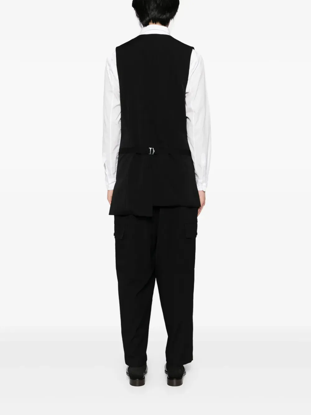 YOHJI YAMAMOTO POUR HOMME - Herren Multifunktions-Weste mit asymmetrischen Taschen_yohji-yamamoto