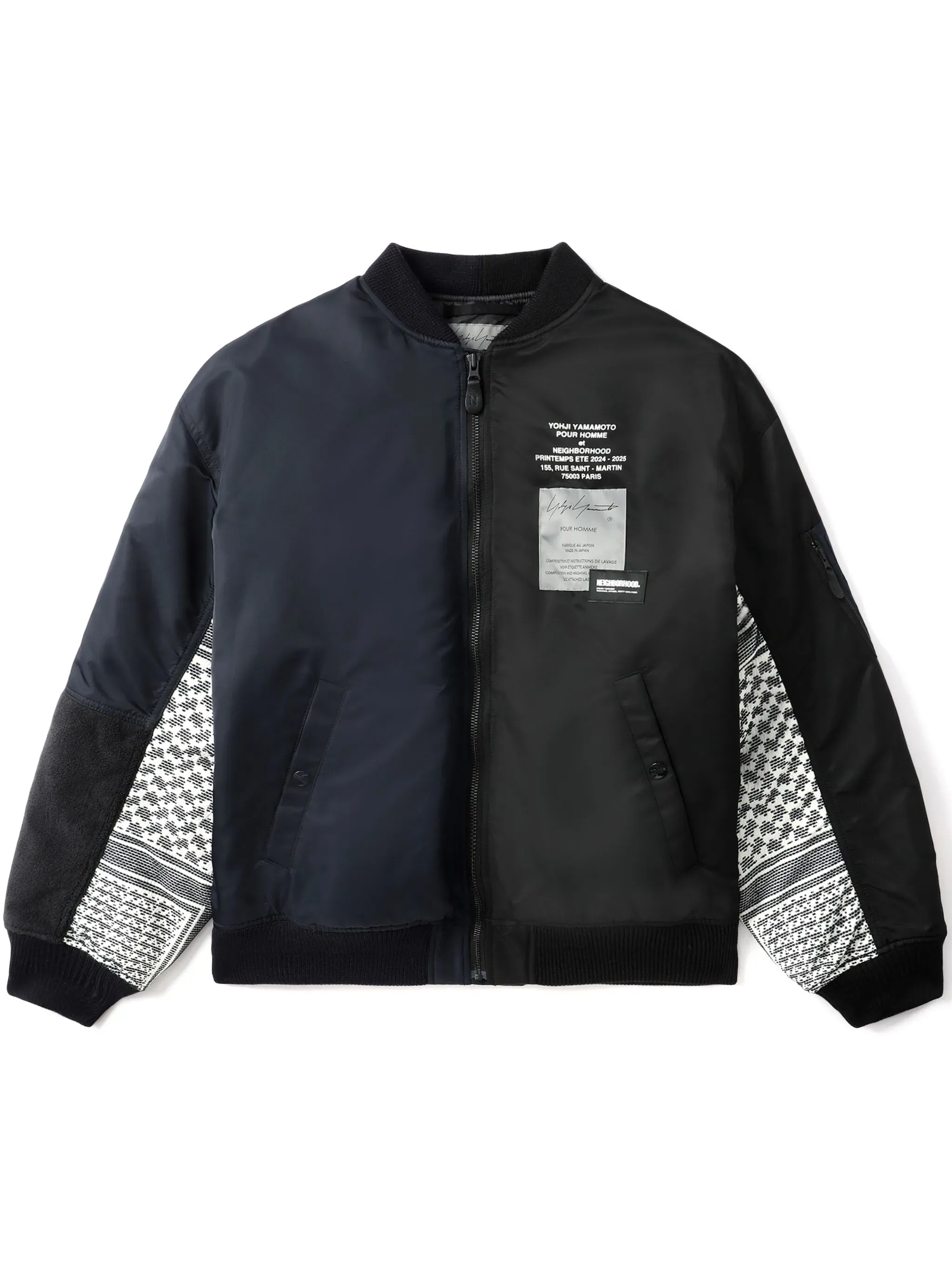 YOHJI YAMAMOTO POUR HOMME - Herren Nachbarschaft MA-1 Jacke Bekleidung_yohji-yamamoto