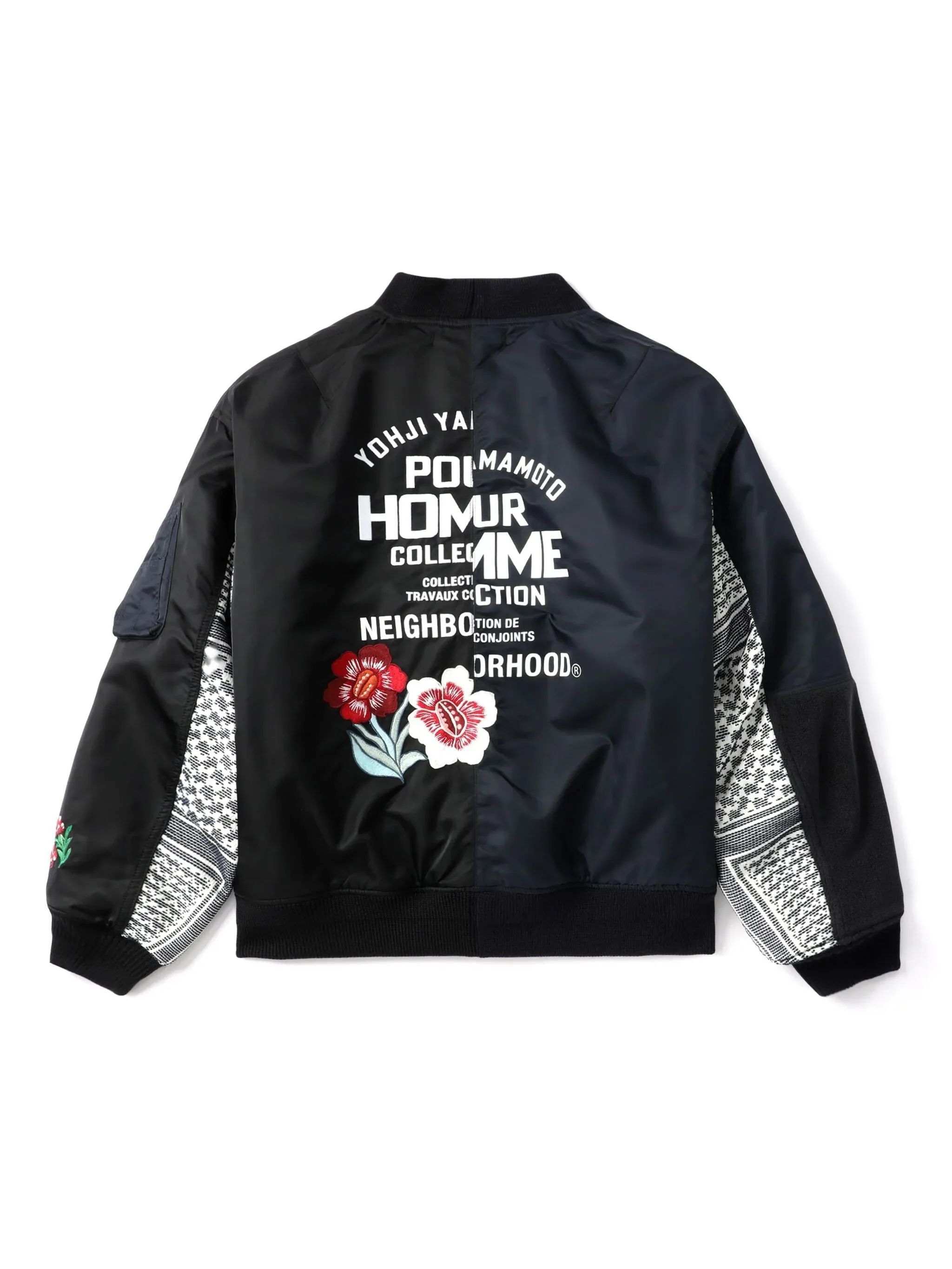 YOHJI YAMAMOTO POUR HOMME - Herren Nachbarschaft MA-1 Jacke Bekleidung_yohji-yamamoto