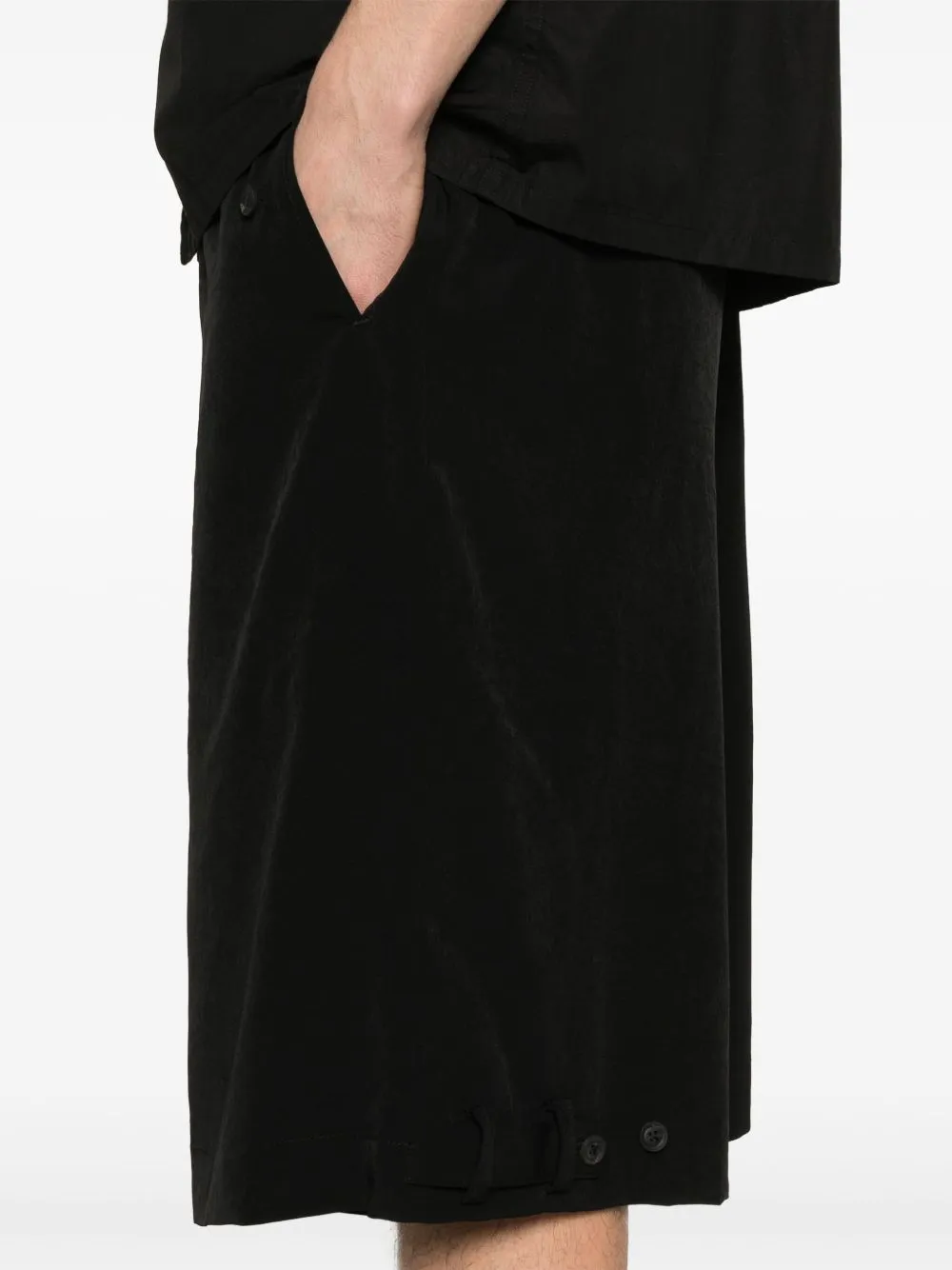 YOHJI YAMAMOTO POUR HOMME - Herren Tab Halbhose Bekleidung_yohji-yamamoto