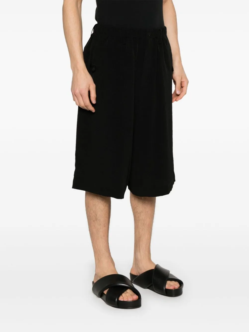 YOHJI YAMAMOTO POUR HOMME - Herren Tab Halbhose Bekleidung_yohji-yamamoto
