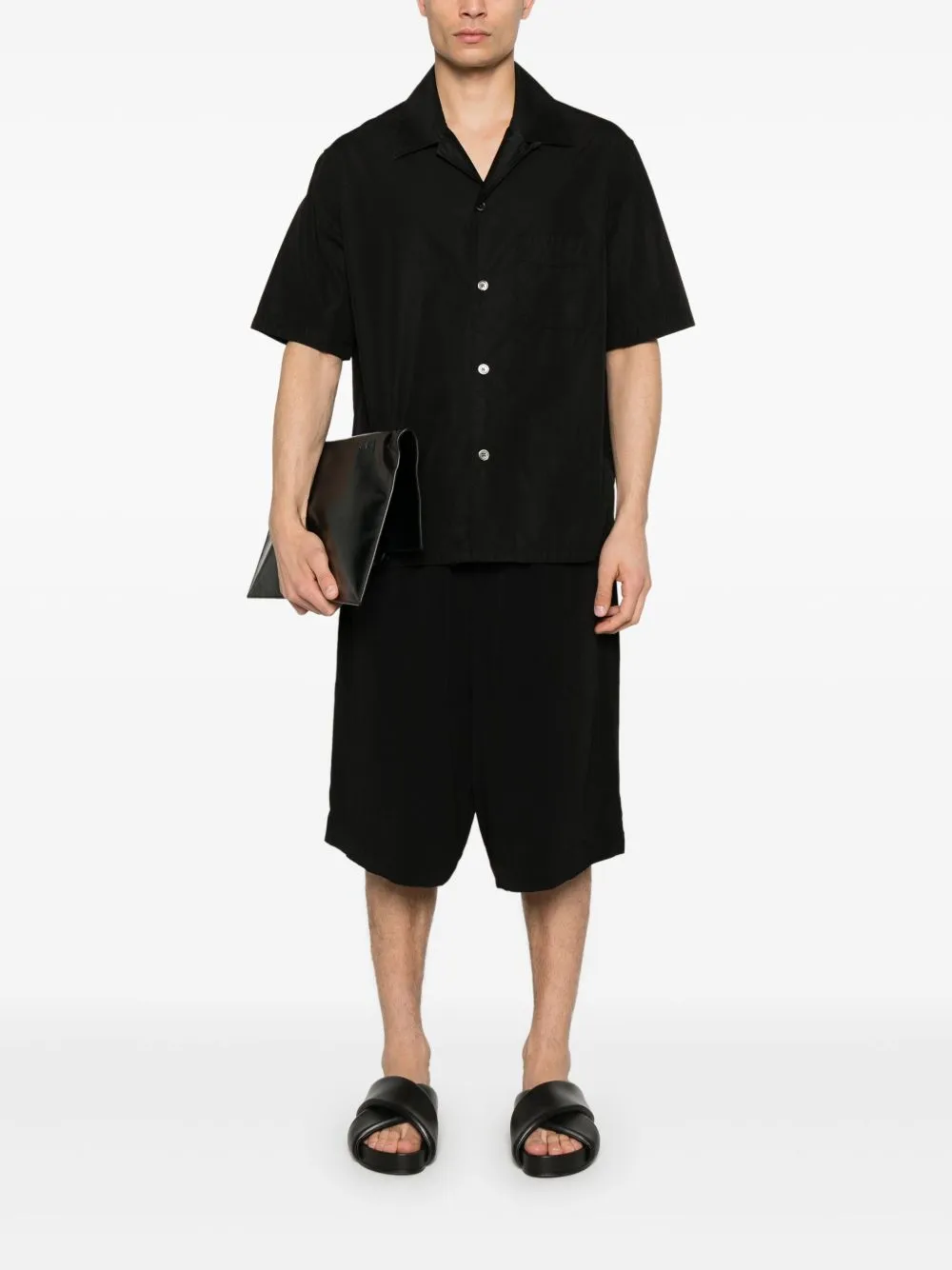 YOHJI YAMAMOTO POUR HOMME - Herren Tab Halbhose Bekleidung_yohji-yamamoto